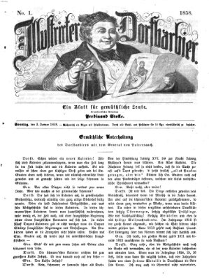 Illustrirter Dorfbarbier Sonntag 3. Januar 1858