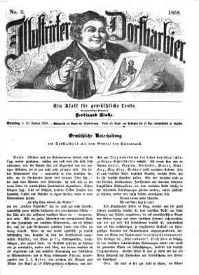 Illustrirter Dorfbarbier Sonntag 10. Januar 1858