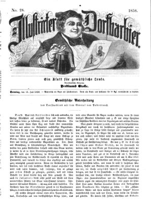 Illustrirter Dorfbarbier Sonntag 11. Juli 1858