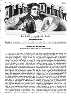 Illustrirter Dorfbarbier Sonntag 29. August 1858