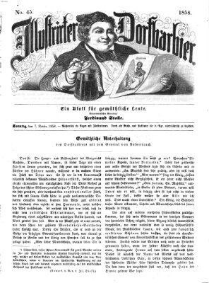 Illustrirter Dorfbarbier Sonntag 7. November 1858