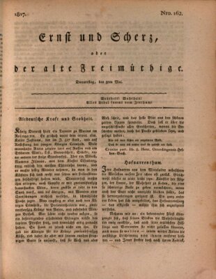 Ernst und Scherz oder Der alte Freimüthige Donnerstag 8. Mai 1817