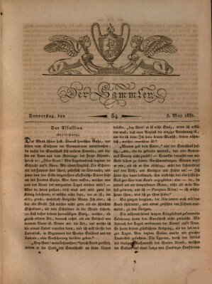Der Sammler Donnerstag 5. Mai 1831