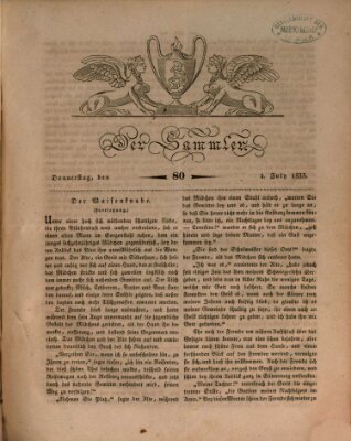 Der Sammler Donnerstag 4. Juli 1833