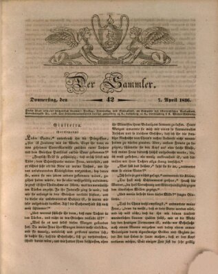 Der Sammler Donnerstag 7. April 1836