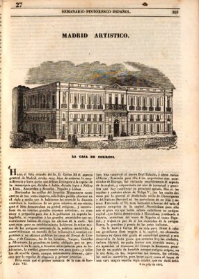 Semanario pintoresco español Sonntag 3. Juli 1842