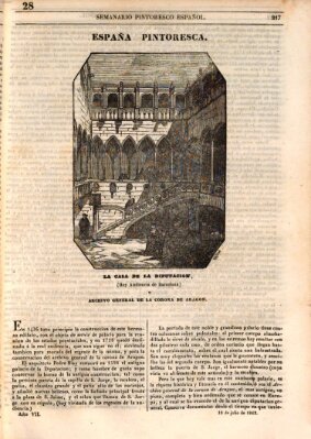 Semanario pintoresco español Sonntag 10. Juli 1842