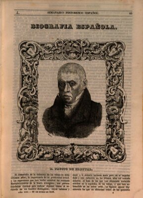 Semanario pintoresco español Sonntag 22. Januar 1843