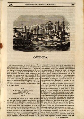 Semanario pintoresco español Sonntag 16. Juli 1848
