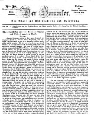 Der Sammler (Augsburger Abendzeitung) Samstag 10. Mai 1845