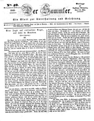 Der Sammler (Augsburger Abendzeitung) Samstag 17. Mai 1845