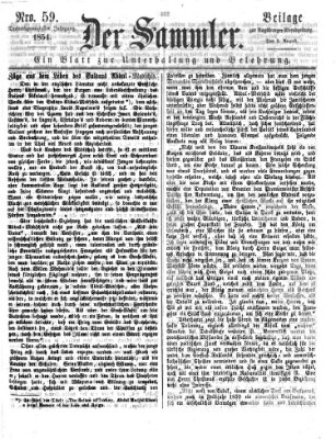 Der Sammler (Augsburger Abendzeitung) Mittwoch 2. August 1854