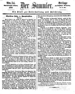 Der Sammler (Augsburger Abendzeitung) Dienstag 24. Mai 1859