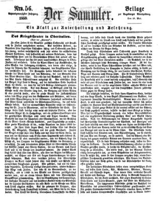 Der Sammler (Augsburger Abendzeitung) Samstag 28. Mai 1859