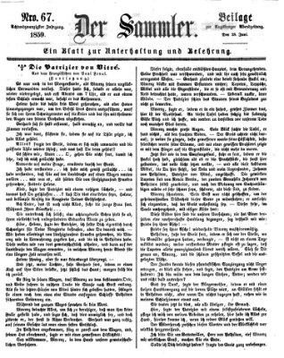 Der Sammler (Augsburger Abendzeitung) Dienstag 28. Juni 1859