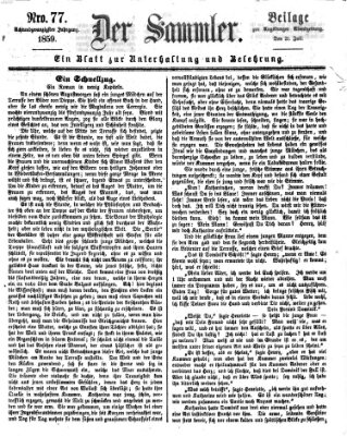 Der Sammler (Augsburger Abendzeitung) Donnerstag 21. Juli 1859