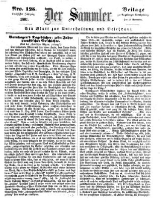 Der Sammler (Augsburger Abendzeitung) Donnerstag 14. November 1861