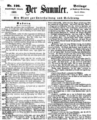Der Sammler (Augsburger Abendzeitung) Dienstag 28. Oktober 1862