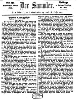 Der Sammler (Augsburger Abendzeitung) Donnerstag 1. März 1866
