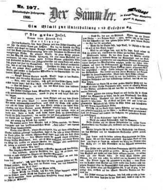 Der Sammler (Augsburger Abendzeitung) Dienstag 25. September 1866