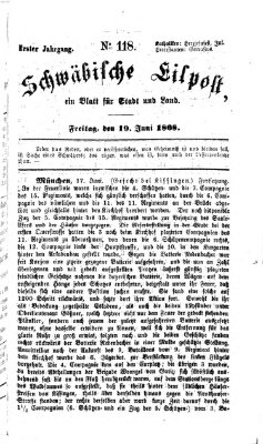 Schwäbische Eilpost Freitag 19. Juni 1868