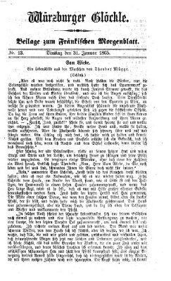 Fränkisches Morgenblatt Dienstag 31. Januar 1865