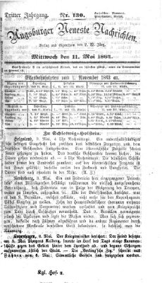 Augsburger neueste Nachrichten Mittwoch 11. Mai 1864
