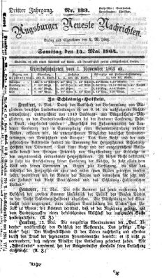 Augsburger neueste Nachrichten Samstag 14. Mai 1864