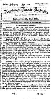 Augsburger neueste Nachrichten Freitag 20. Mai 1864