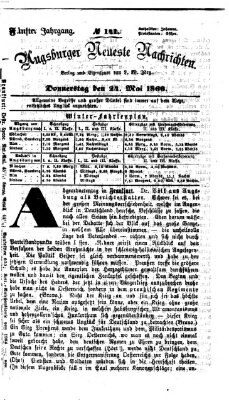 Augsburger neueste Nachrichten Donnerstag 24. Mai 1866
