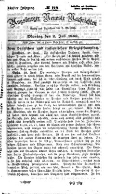 Augsburger neueste Nachrichten Montag 2. Juli 1866