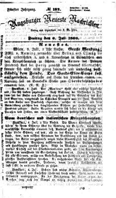 Augsburger neueste Nachrichten Freitag 6. Juli 1866