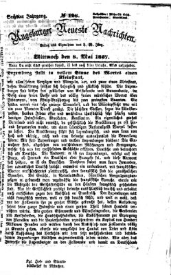 Augsburger neueste Nachrichten Mittwoch 8. Mai 1867
