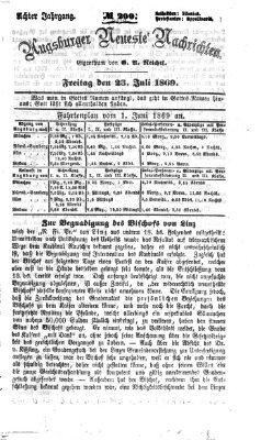 Augsburger neueste Nachrichten Freitag 23. Juli 1869