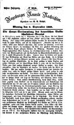 Augsburger neueste Nachrichten Montag 6. September 1869