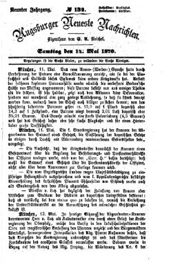 Augsburger neueste Nachrichten Samstag 14. Mai 1870