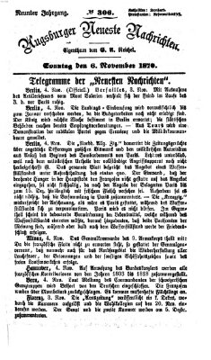 Augsburger neueste Nachrichten Sonntag 6. November 1870