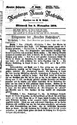 Augsburger neueste Nachrichten Mittwoch 9. November 1870