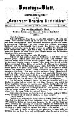 Bamberger neueste Nachrichten Sonntag 20. Oktober 1867