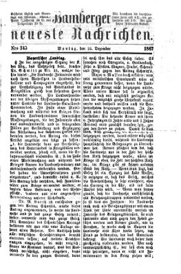 Bamberger neueste Nachrichten Montag 16. Dezember 1867