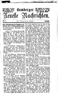 Bamberger neueste Nachrichten Freitag 8. Januar 1869