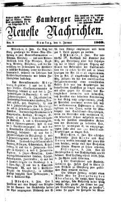 Bamberger neueste Nachrichten Samstag 9. Januar 1869