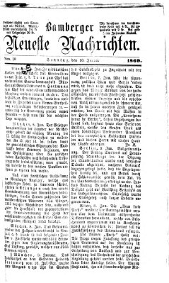 Bamberger neueste Nachrichten Sonntag 10. Januar 1869