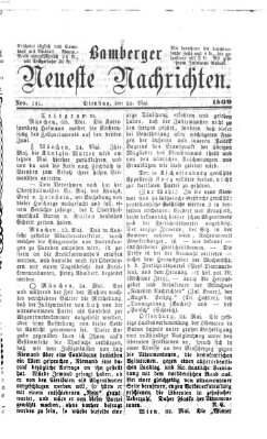Bamberger neueste Nachrichten Dienstag 25. Mai 1869