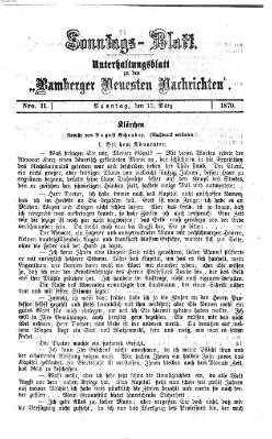 Bamberger neueste Nachrichten Sonntag 13. März 1870