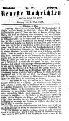 Neueste Nachrichten aus dem Gebiete der Politik (Münchner neueste Nachrichten) Sonntag 7. Mai 1865