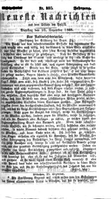 Neueste Nachrichten aus dem Gebiete der Politik (Münchner neueste Nachrichten) Dienstag 26. Dezember 1865