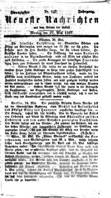 Neueste Nachrichten aus dem Gebiete der Politik (Münchner neueste Nachrichten) Montag 27. Mai 1867