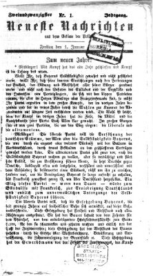 Neueste Nachrichten aus dem Gebiete der Politik (Münchner neueste Nachrichten) Freitag 1. Januar 1869