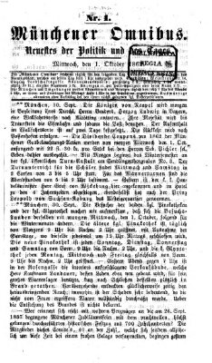 Münchener Omnibus Mittwoch 1. Oktober 1862